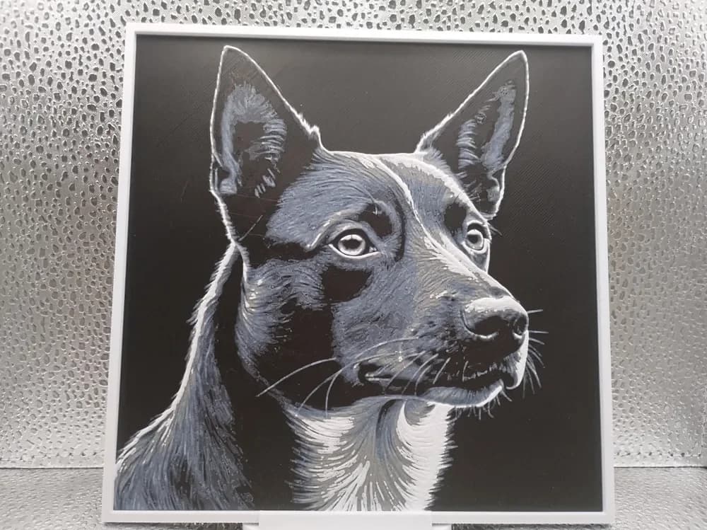 Australian Kelpie – Hueforge 3D-Printed Artwork by Borishotch Industries HueForge model: Australian Kelpie – Hueforge 3D-Printed Artwork by Borishotch Industries