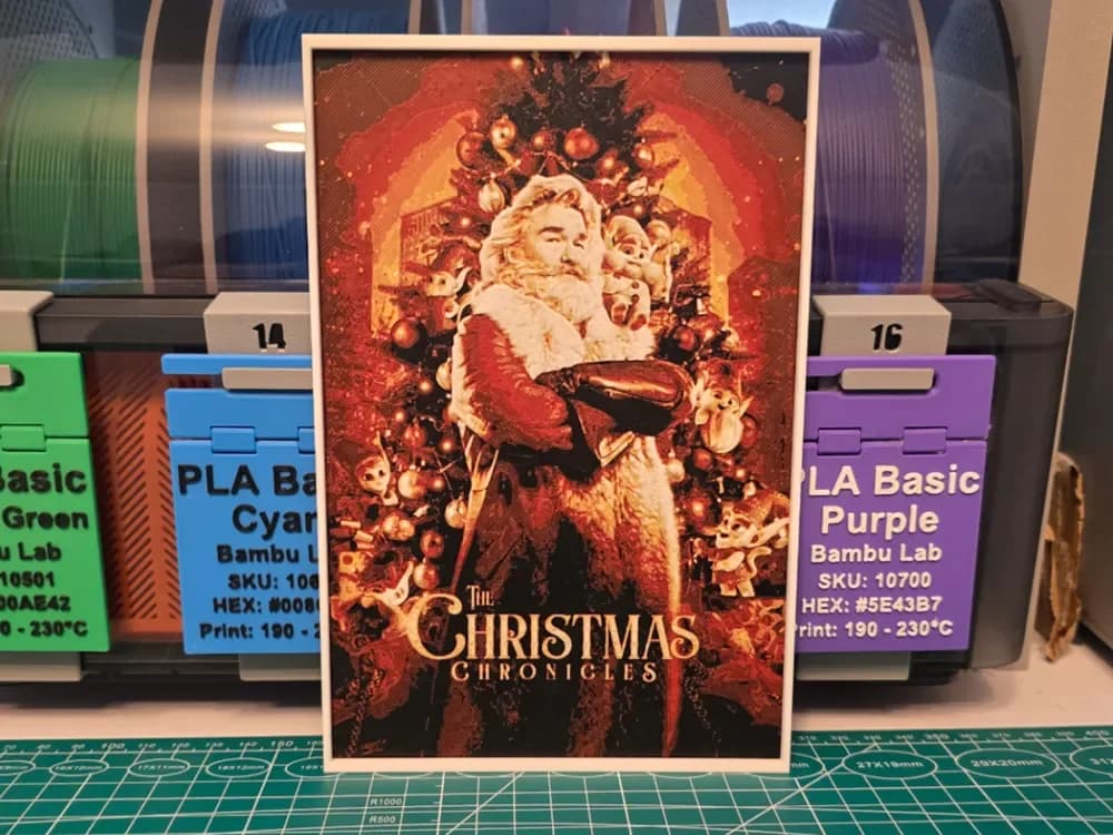 HueForge model: The Christmas Chronicles Movie Poster - Hueforge by Lumpy3D
