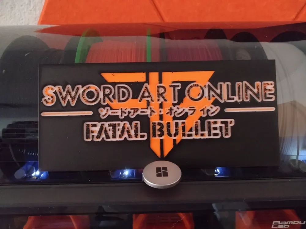 Sword art Online FB logo (HueForge) by Asgar3D HueForge model: Sword art Online FB logo (HueForge) by Asgar3D