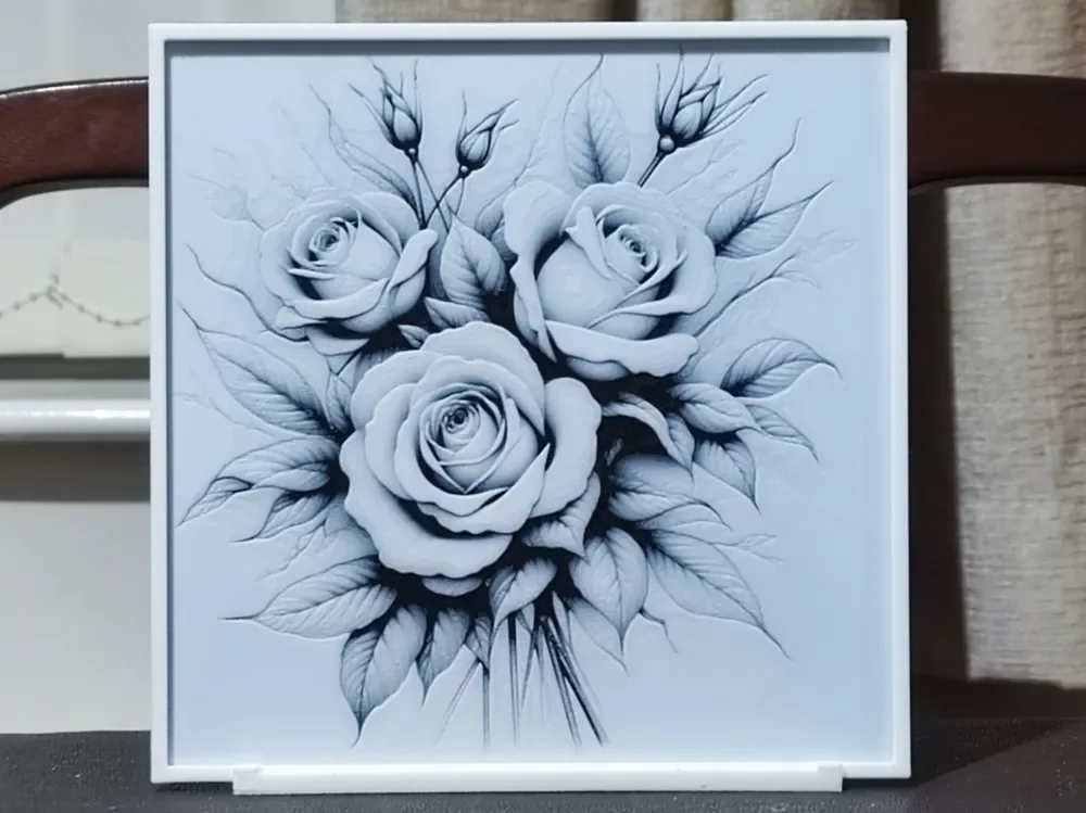 Roses - HueForge 2 Color by BoDad HueForge model: Roses - HueForge 2 Color by BoDad