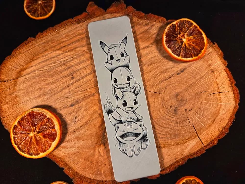 Pokemon bookmark - hueforge by EternalDesigns3D HueForge model: Pokemon bookmark - hueforge by EternalDesigns3D