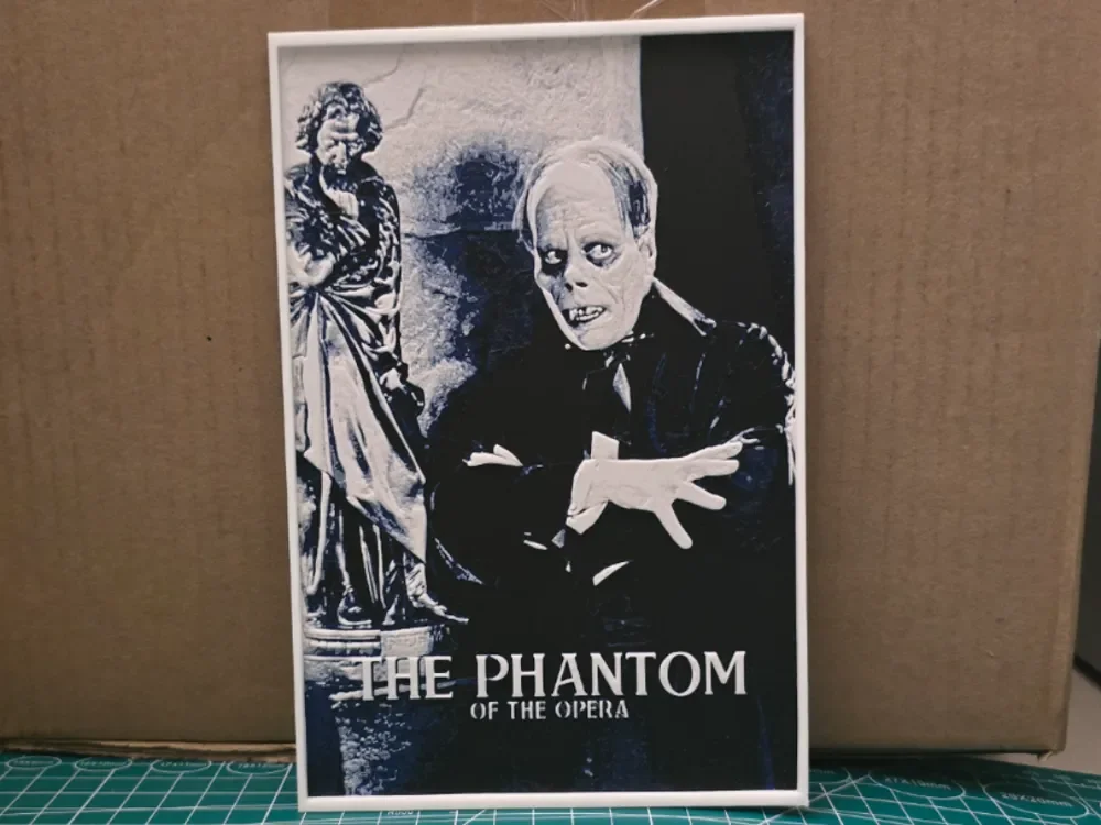 The Phantom of the Opera Poster - Hueforge Art by Lumpy3D HueForge model: The Phantom of the Opera Poster - Hueforge Art by Lumpy3D