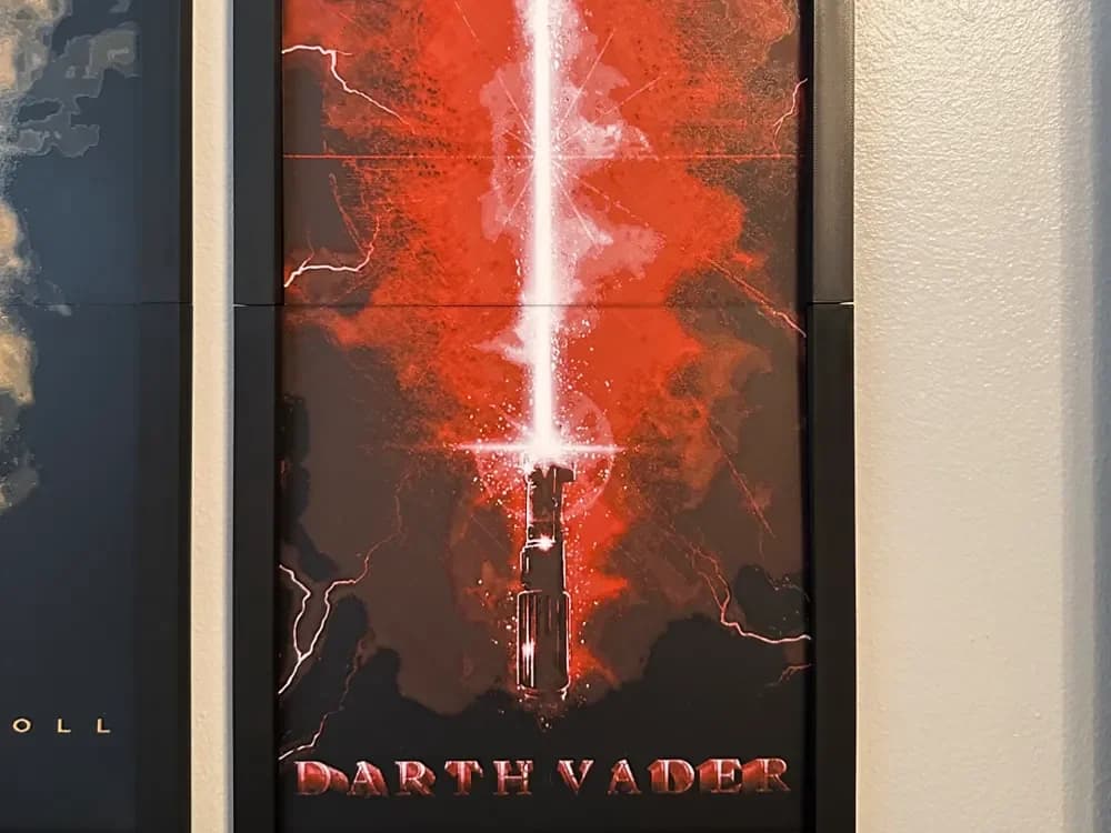 Darth Vader Light Saber 2-piece Hueforge by Hey Ben HueForge model: Darth Vader Light Saber 2-piece Hueforge by Hey Ben