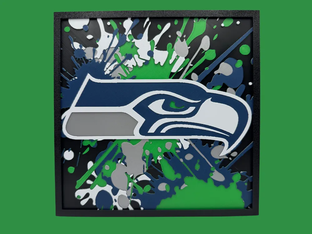 Seattle Seahawks - NFL Series 2 by Canadian Gamer HueForge model: Seattle Seahawks - NFL Series 2 by Canadian Gamer