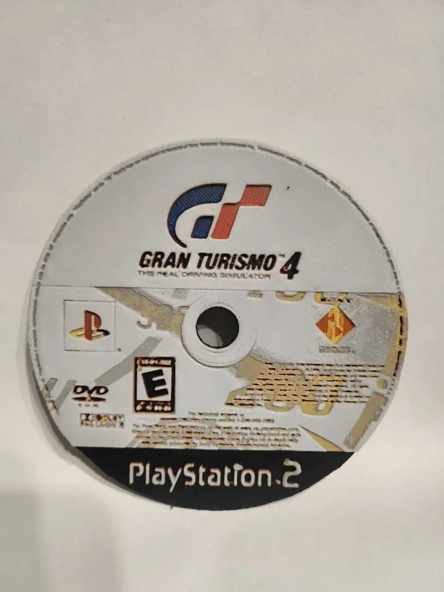 Gran Turismo 4 PS2 Disc - HueForge by keko HueForge model: Gran Turismo 4 PS2 Disc - HueForge by keko