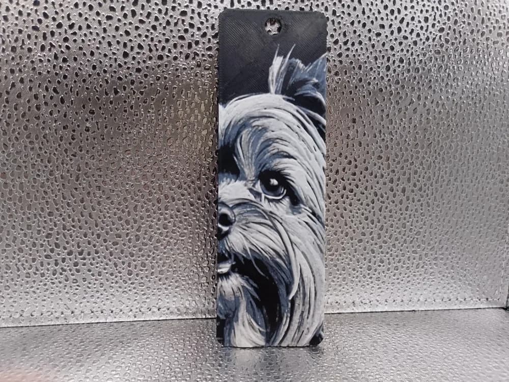 Yorkshire Terrier Bookmark - Hueforge by Borishotch Industries HueForge model: Yorkshire Terrier Bookmark - Hueforge by Borishotch Industries