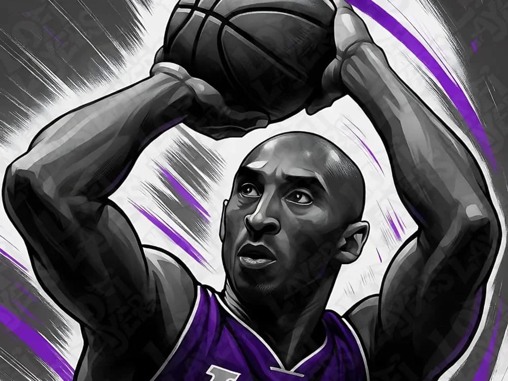 Kobe Bryant Hueforge by LoFi Layers HueForge model: Kobe Bryant Hueforge by LoFi Layers