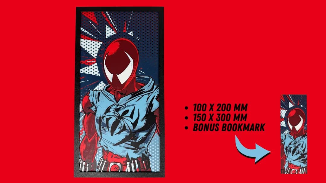Scarlet Spider - Marvel Hueforge by Canadian Gamer HueForge model: Scarlet Spider - Marvel Hueforge by Canadian Gamer