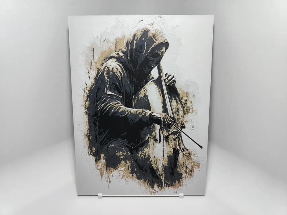 Death with Cello - Hueforge by BeaN HueForge model: Death with Cello - Hueforge by BeaN