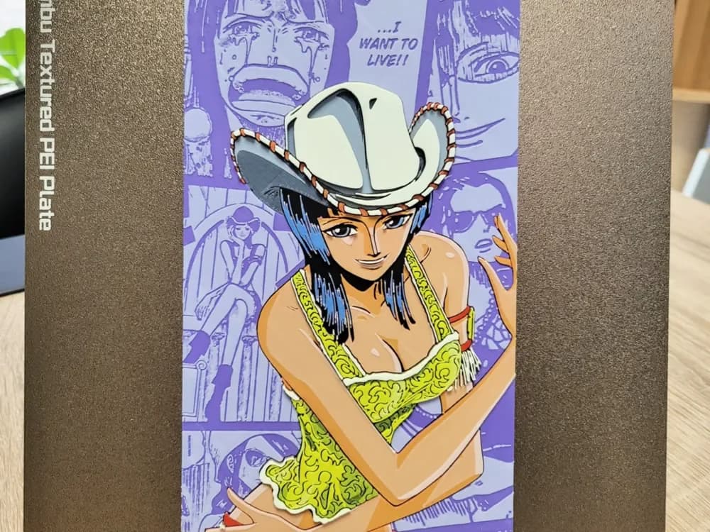 HueForge model: Nico Robin - Multi-Language - One Piece Hueforge by Vincent111