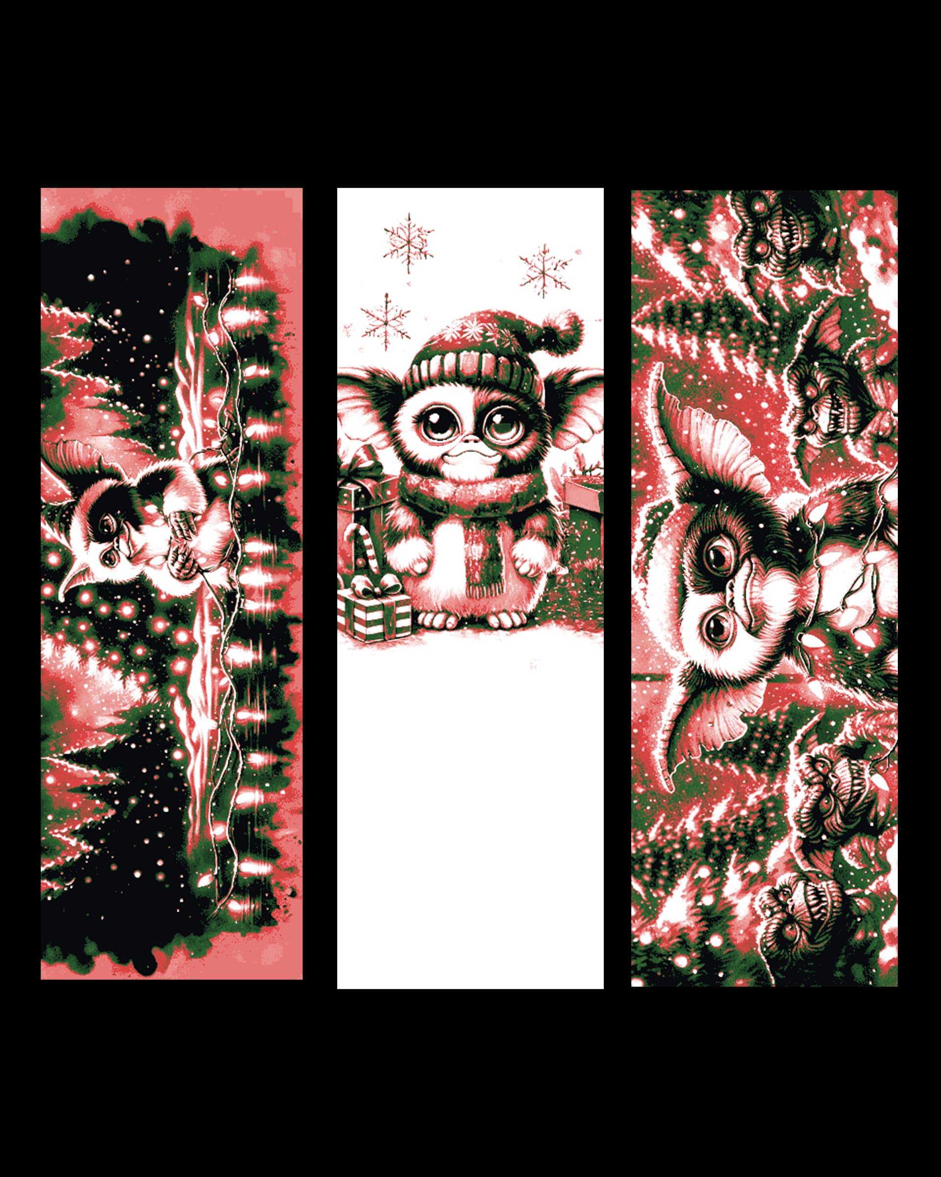 Merry Christmas and Happy Gremlins to All! Set of bookmarks by BooneCo3d HueForge model: Merry Christmas and Happy Gremlins to All! Set of bookmarks by BooneCo3d