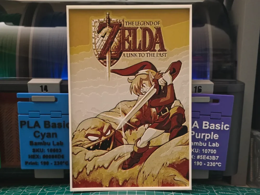 HueForge model: The Legend of Zelda: A Link to the Past - Hueforge by Lumpy3D