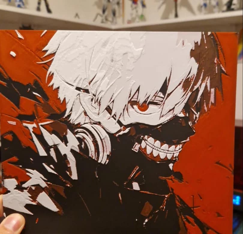 Tokyo Ghoul - Ken Kenaki Hueforge by Dakiren HueForge model: Tokyo Ghoul - Ken Kenaki Hueforge by Dakiren