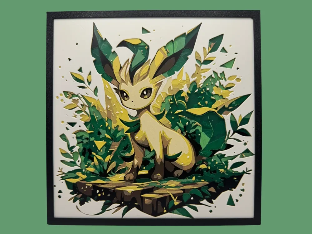 Leafeon by Canadian Gamer HueForge model: Leafeon by Canadian Gamer