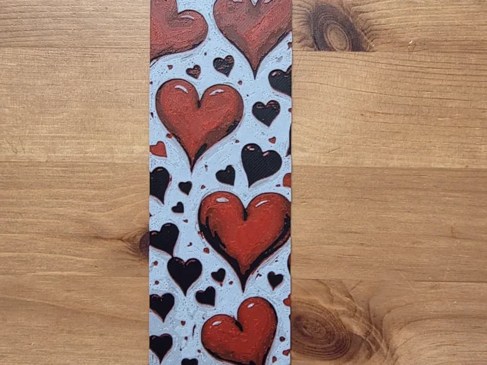 Heart Bookmark by Morganja HueForge model: Heart Bookmark by Morganja
