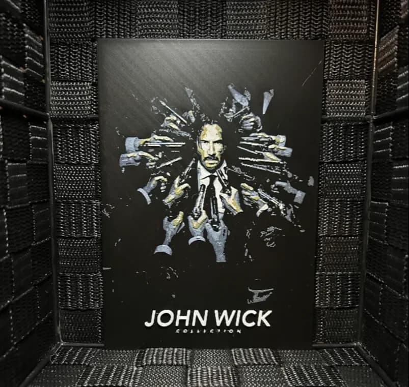 Hueforge Movie Poster - John Wick Collection - by JoDau HueForge model: Hueforge Movie Poster - John Wick Collection - by JoDau