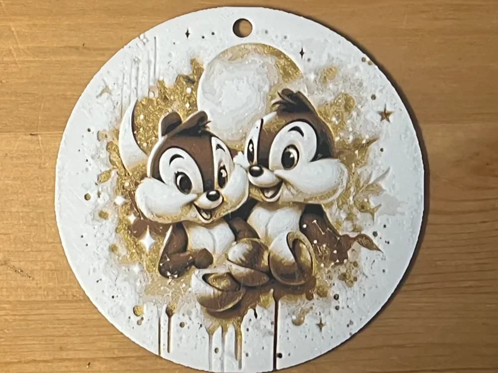 chip and dale bauble by Morganja HueForge model: chip and dale bauble by Morganja