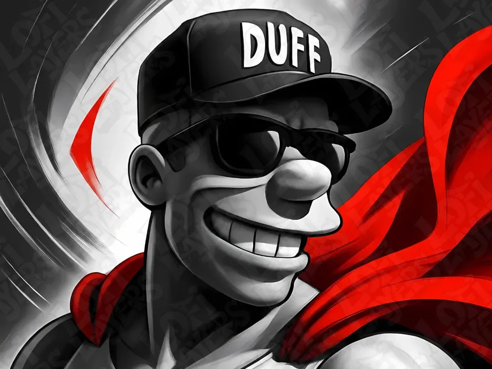 Duffman Hueforge by LoFi Layers HueForge model: Duffman Hueforge by LoFi Layers