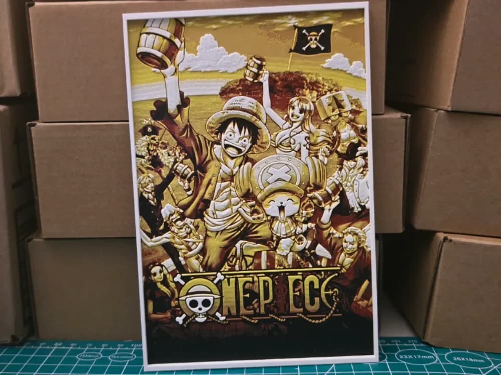 One Piece Poster - Hueforge Art by Lumpy3D HueForge model: One Piece Poster - Hueforge Art by Lumpy3D