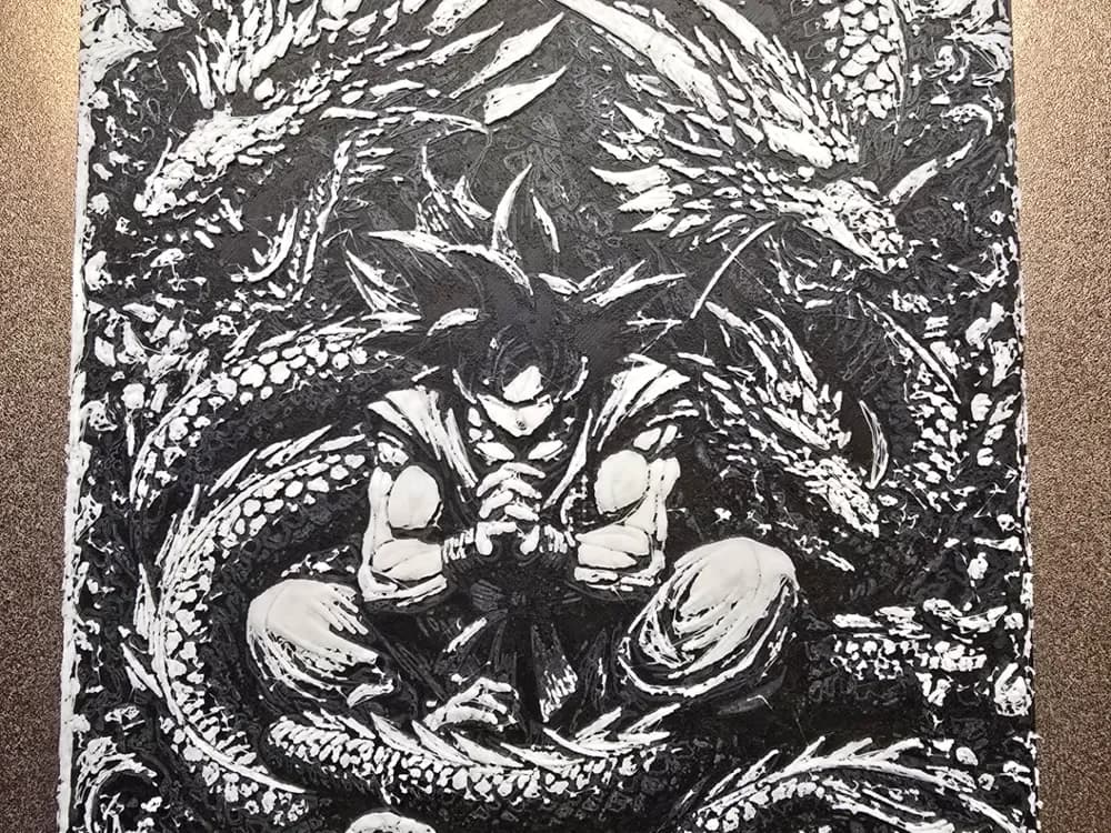 Dragon Ball Z Hueforge by 3D-Mentiel HueForge model: Dragon Ball Z Hueforge by 3D-Mentiel