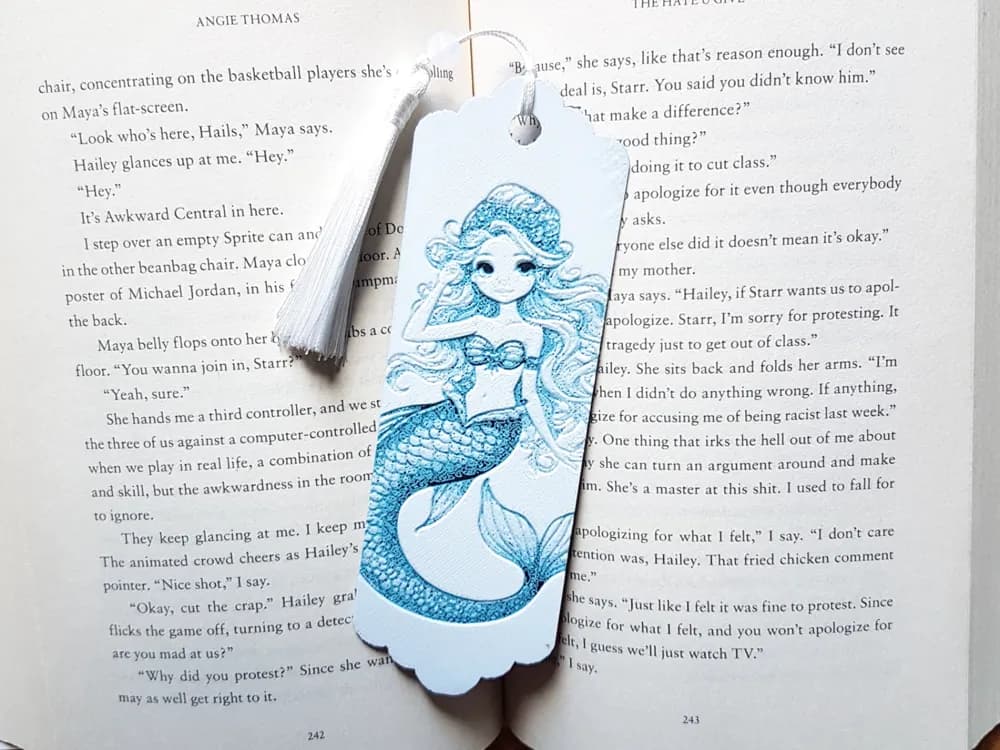 Bookmark, Mermaid by Dame Jo HueForge model: Bookmark, Mermaid by Dame Jo