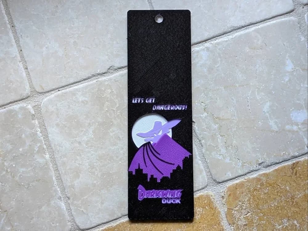 Darkwing Duck - Bookmark by suaimondi HueForge model: Darkwing Duck - Bookmark by suaimondi