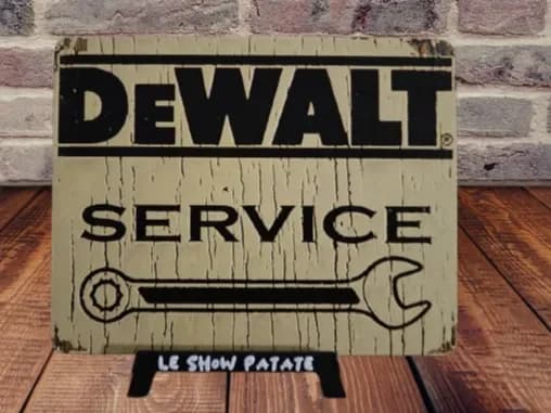 Plaque vintage DeWALT by leshowpatate HueForge model: Plaque vintage DeWALT by leshowpatate