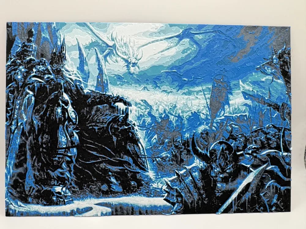 HueForge model: Arthas - The Lich King - World of Warcraft by Canadian Gamer