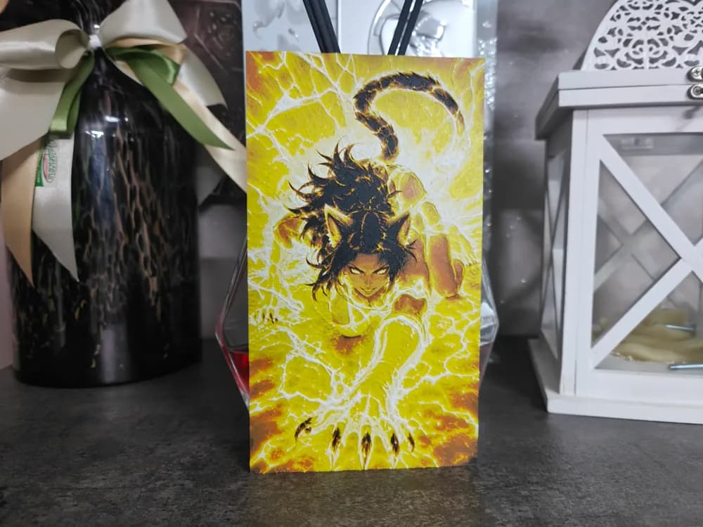 Yoruichi Shihōin Thunder Battle Form HueForge Yoruichi Shihōin Thunder Battle Form HueForge