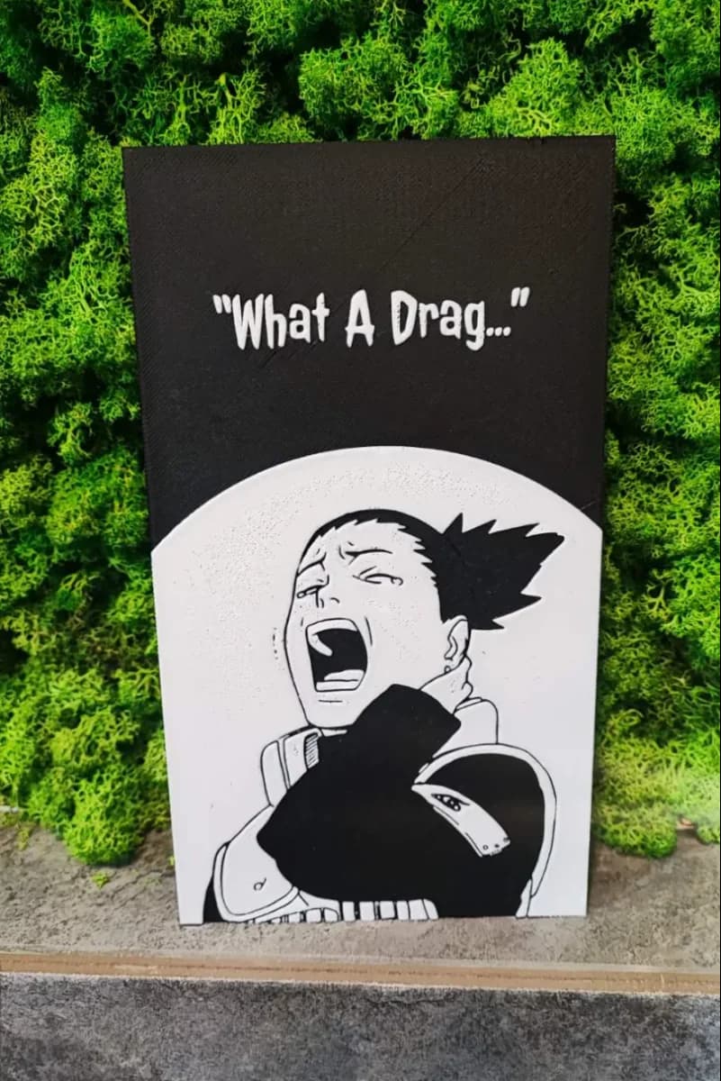Shikamaru by Garuda3D HueForge model: Shikamaru by Garuda3D