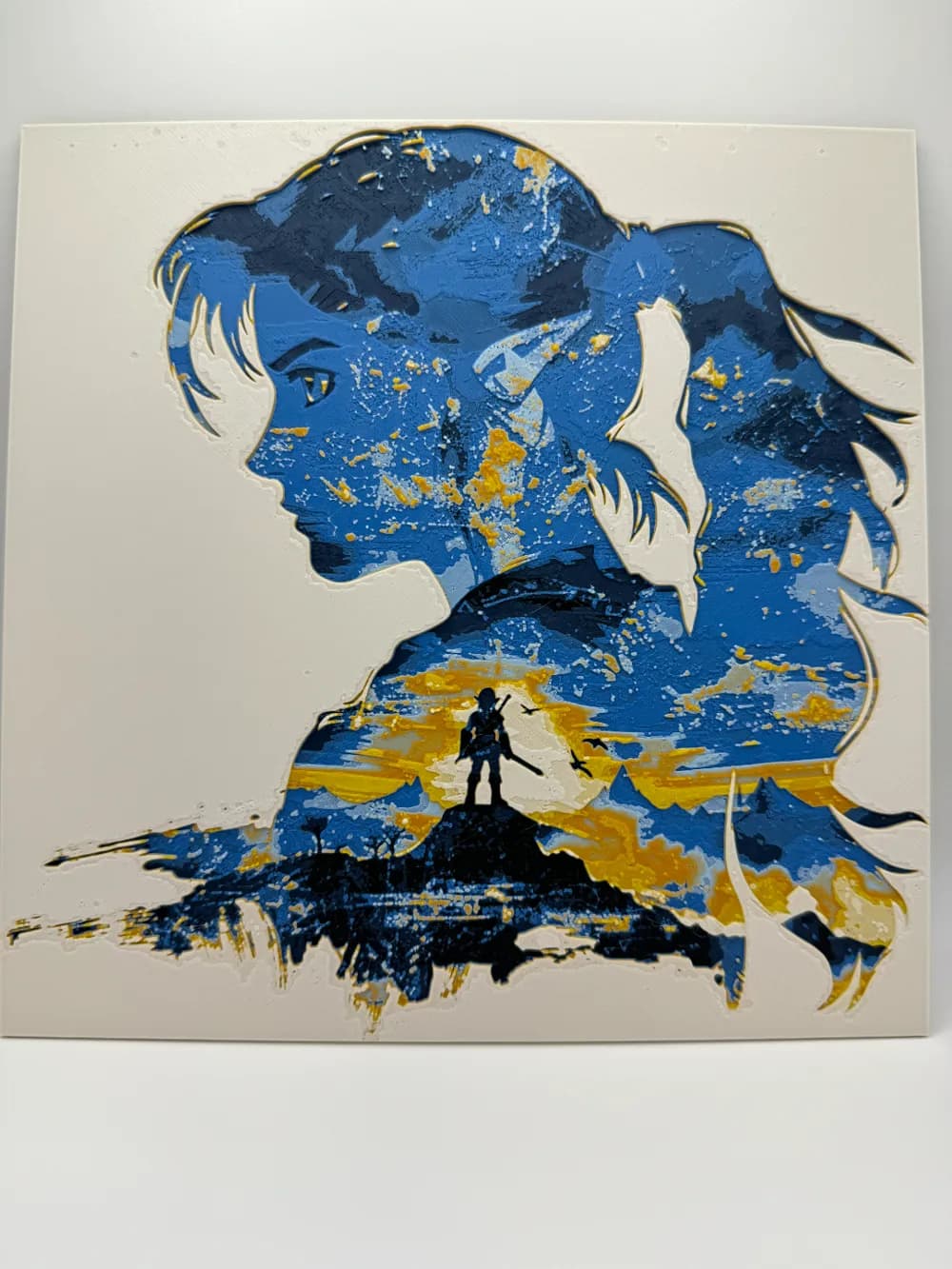 Zelda Silhouette - 8 Colour Hueforge by Canadian Gamer HueForge model: Zelda Silhouette - 8 Colour Hueforge by Canadian Gamer