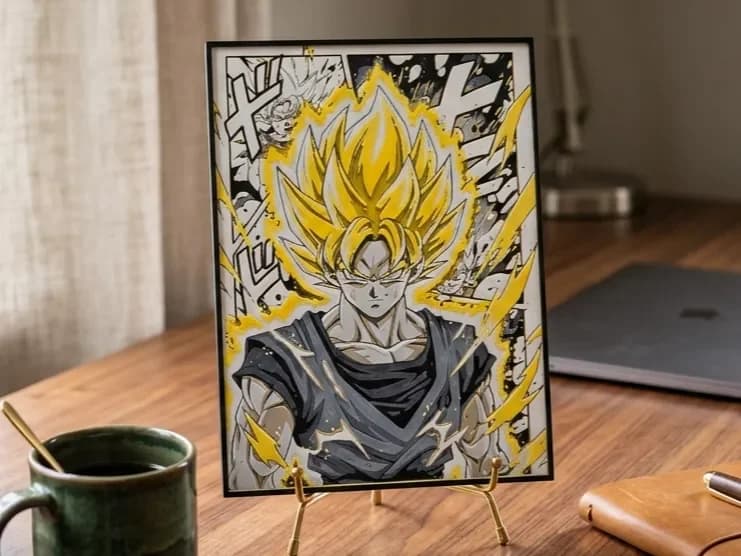 SSJ Goku - HueForge SSJ Goku - HueForge