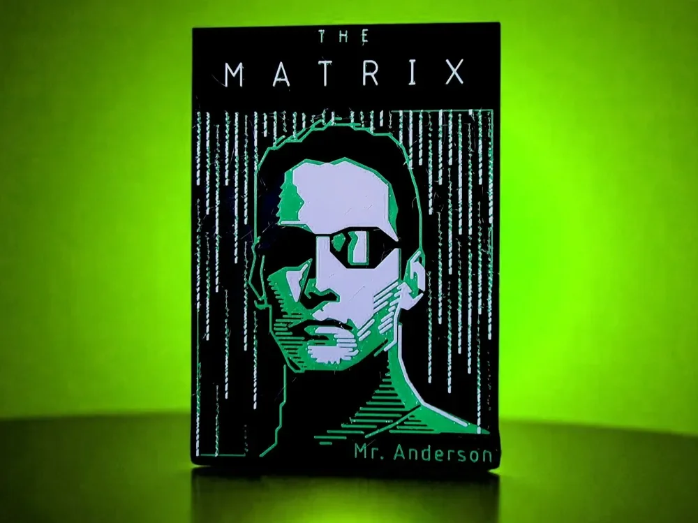 Hueforge "The Matrix" by Luckyfer HueForge model: Hueforge "The Matrix" by Luckyfer