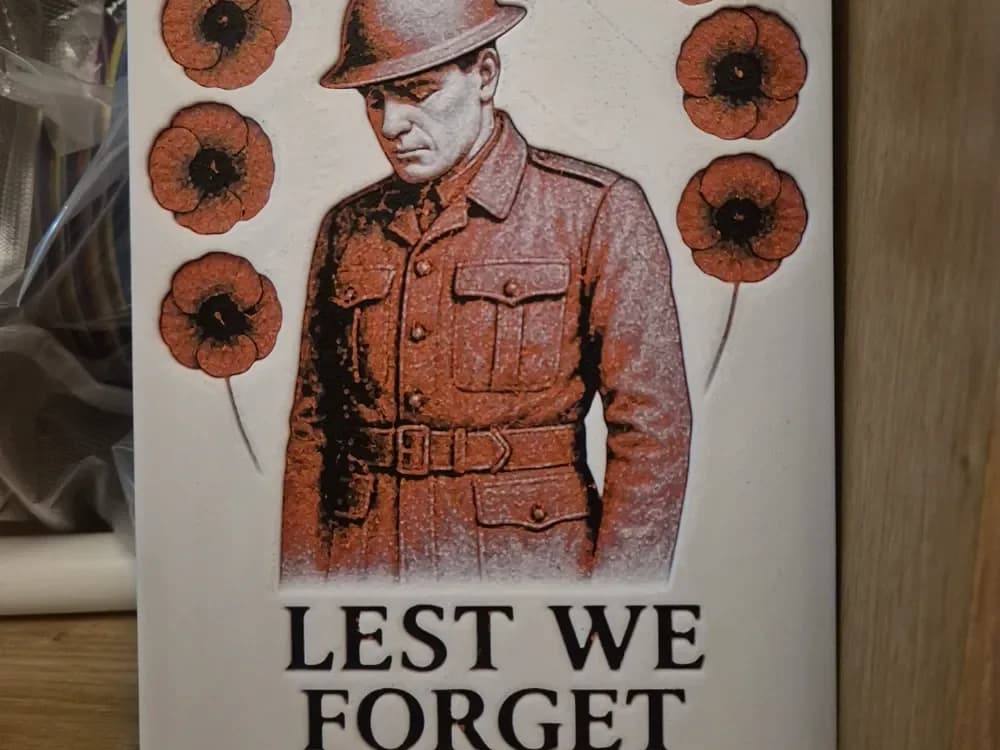 lest we forget hueforge by Buntsta HueForge model: lest we forget hueforge by Buntsta