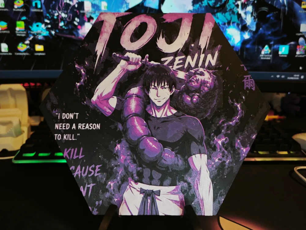 Hueforge Toji (Jujutsu Kaisen) honeycomb mode Hueforge Toji (Jujutsu Kaisen) honeycomb mode