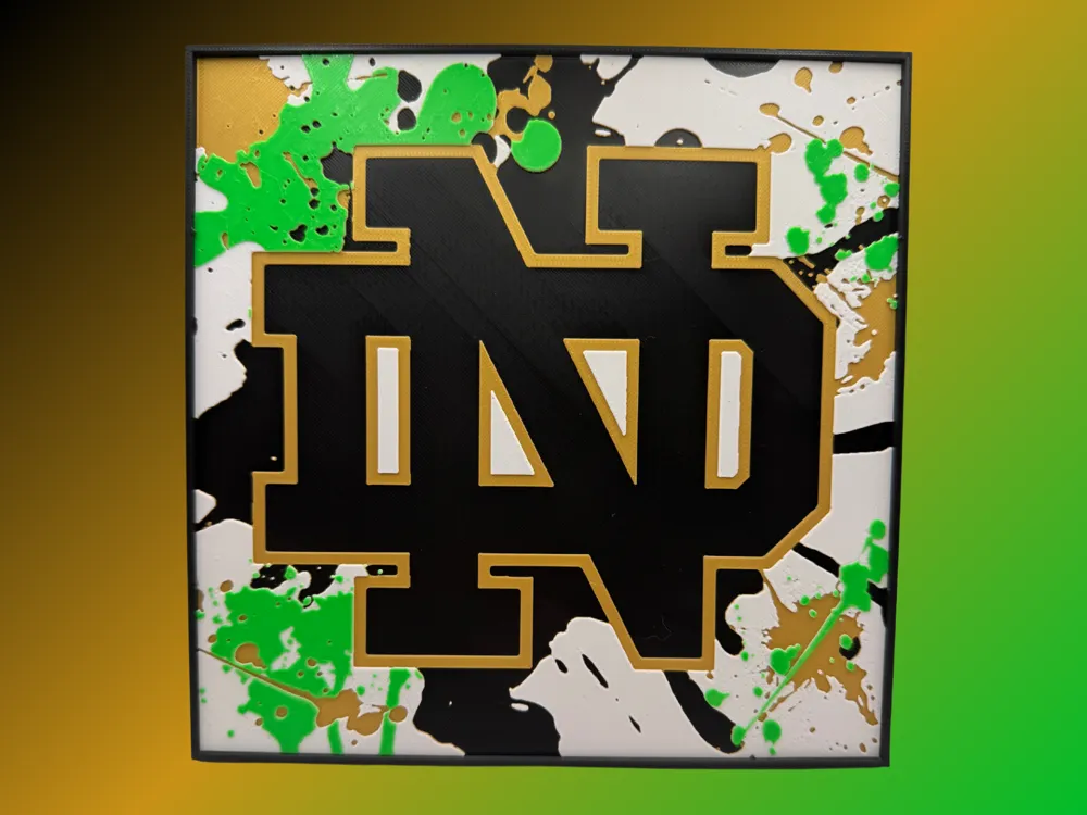 HueForge model: Notre Dame University by Canadian Gamer