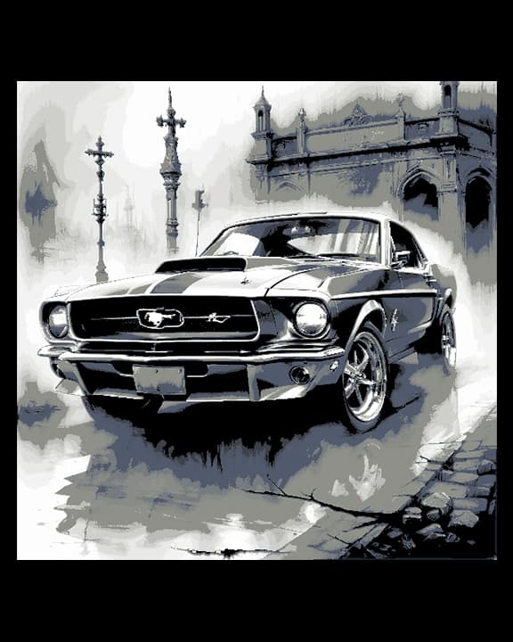 Artful Creation - Muscle Car Ford Mustang - Car Collection Model Artful Creation - Muscle Car Ford Mustang - Car Collection Model