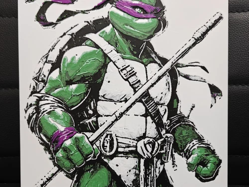 Donatello Mutant Ninja Turtles by TheHueforgeLady HueForge model: Donatello Mutant Ninja Turtles by TheHueforgeLady