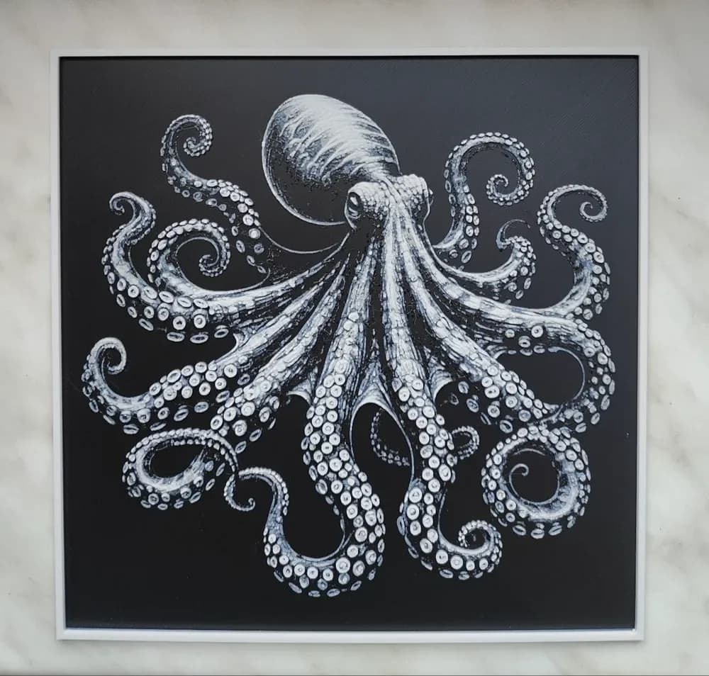 Octopus - Hueforge by BeaN HueForge model: Octopus - Hueforge by BeaN