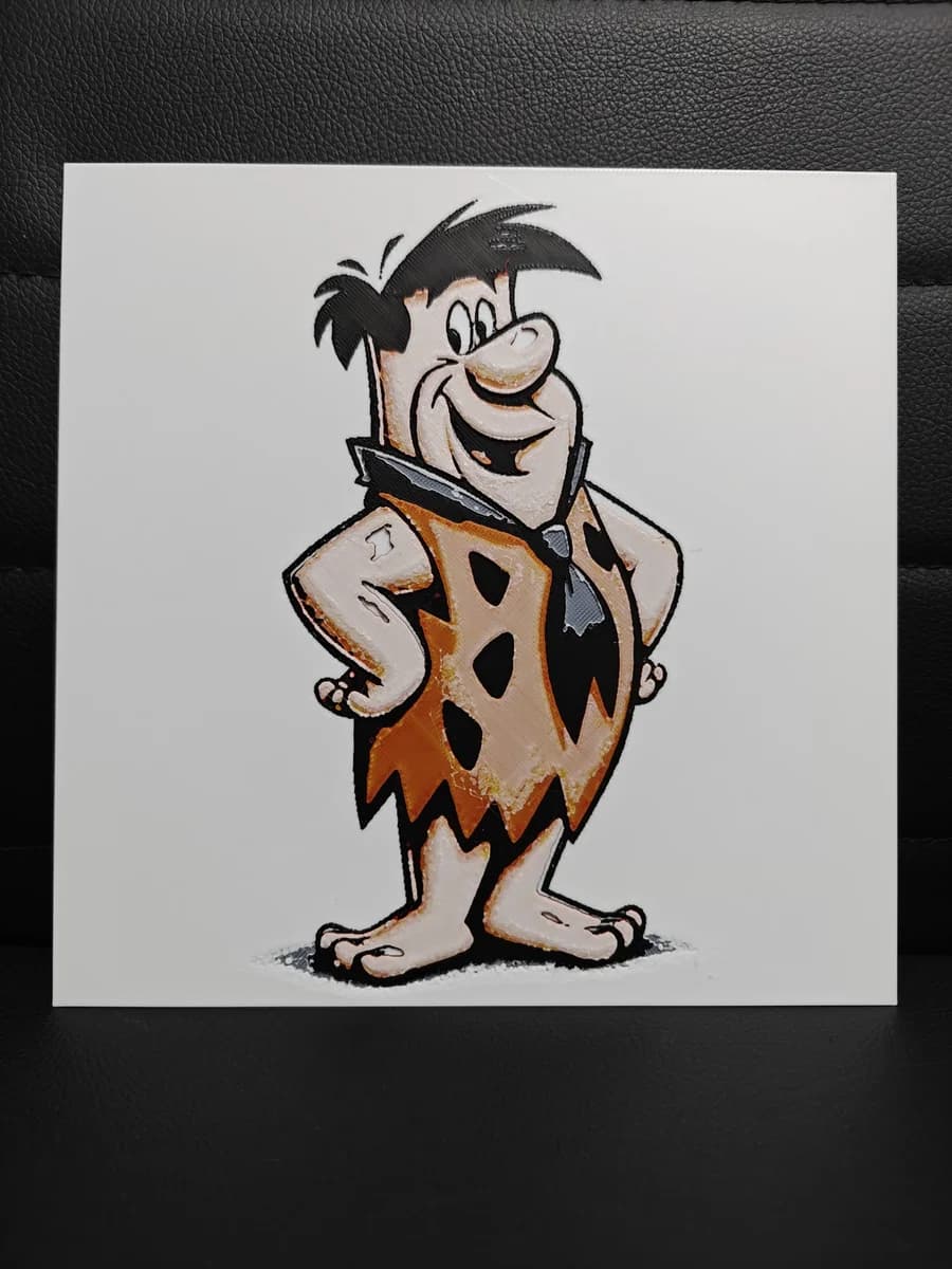 Fred Flintstone by TheHueforgeLady HueForge model: Fred Flintstone by TheHueforgeLady