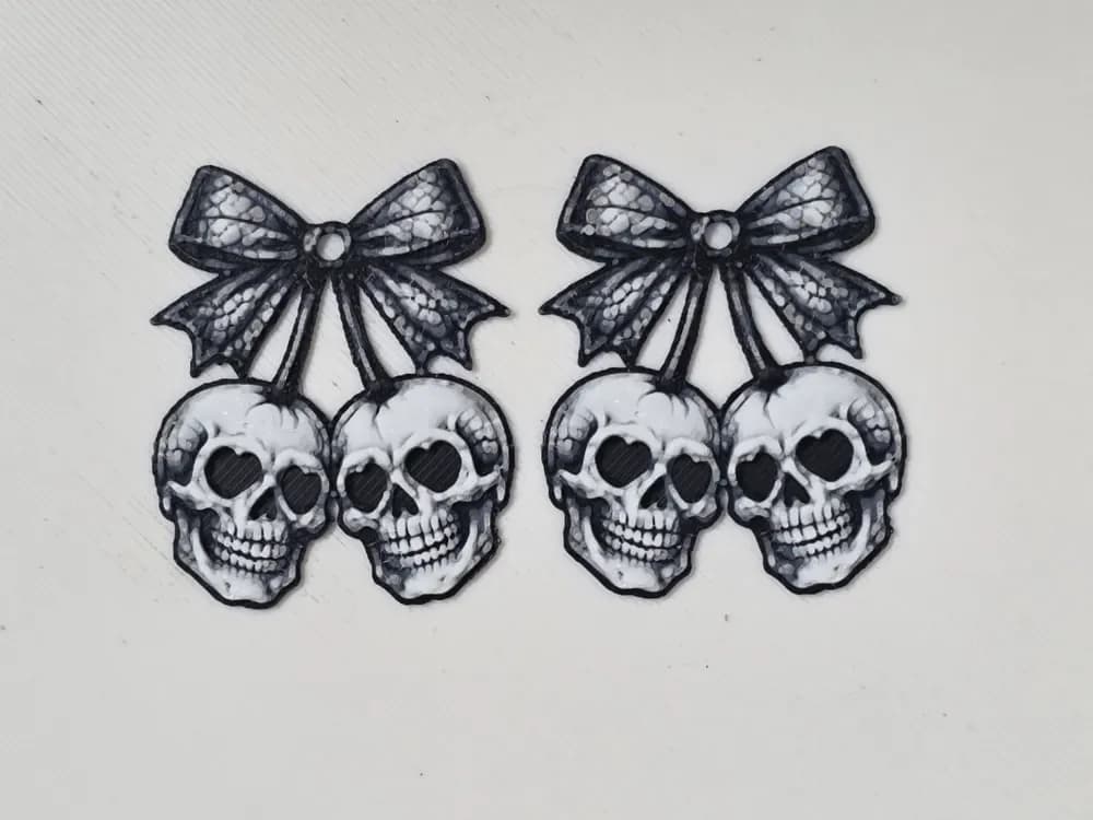 Skull Earrings by Morganja HueForge model: Skull Earrings by Morganja