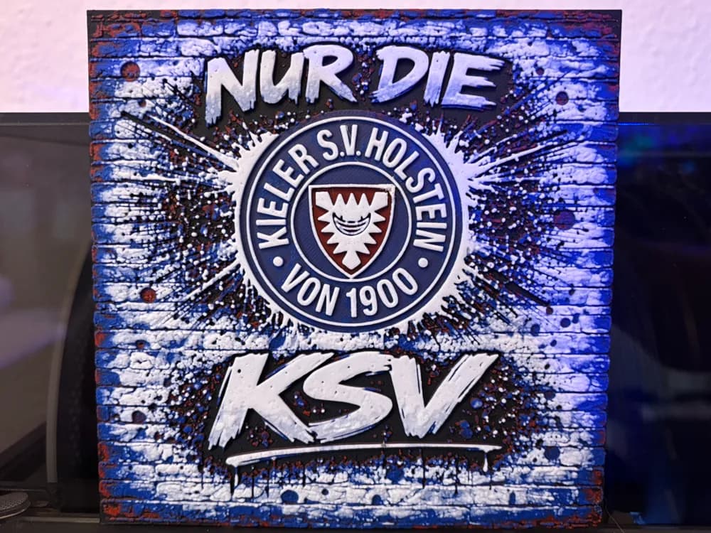 Holstein Kiel - Kieler SV - Only the KSV - Hueforge by Reeftank&more HueForge model: Holstein Kiel - Kieler SV - Only the KSV - Hueforge by Reeftank&more