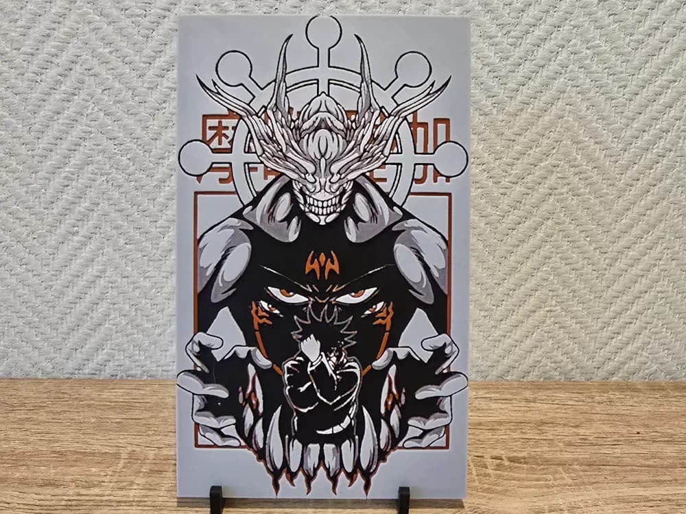 Jujutsu Kaisen Hueforge by Kactus Fpv HueForge model: Jujutsu Kaisen Hueforge by Kactus Fpv