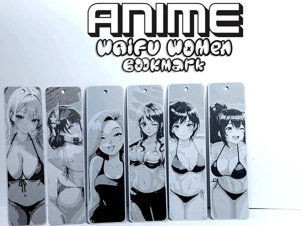 Sexy Waifu Anime Women Bookmark Sexy Waifu Anime Women Bookmark