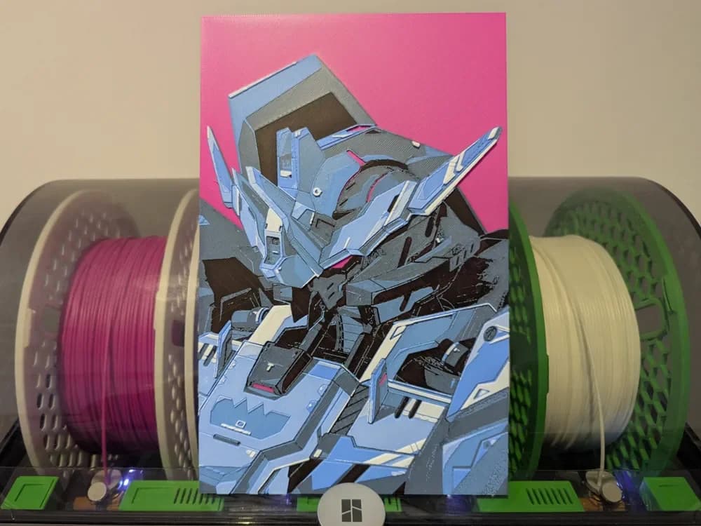 Gundam IBO: Vidar Gundam Hueforge (Am-Na Kyo) by Razel HueForge model: Gundam IBO: Vidar Gundam Hueforge (Am-Na Kyo) by Razel