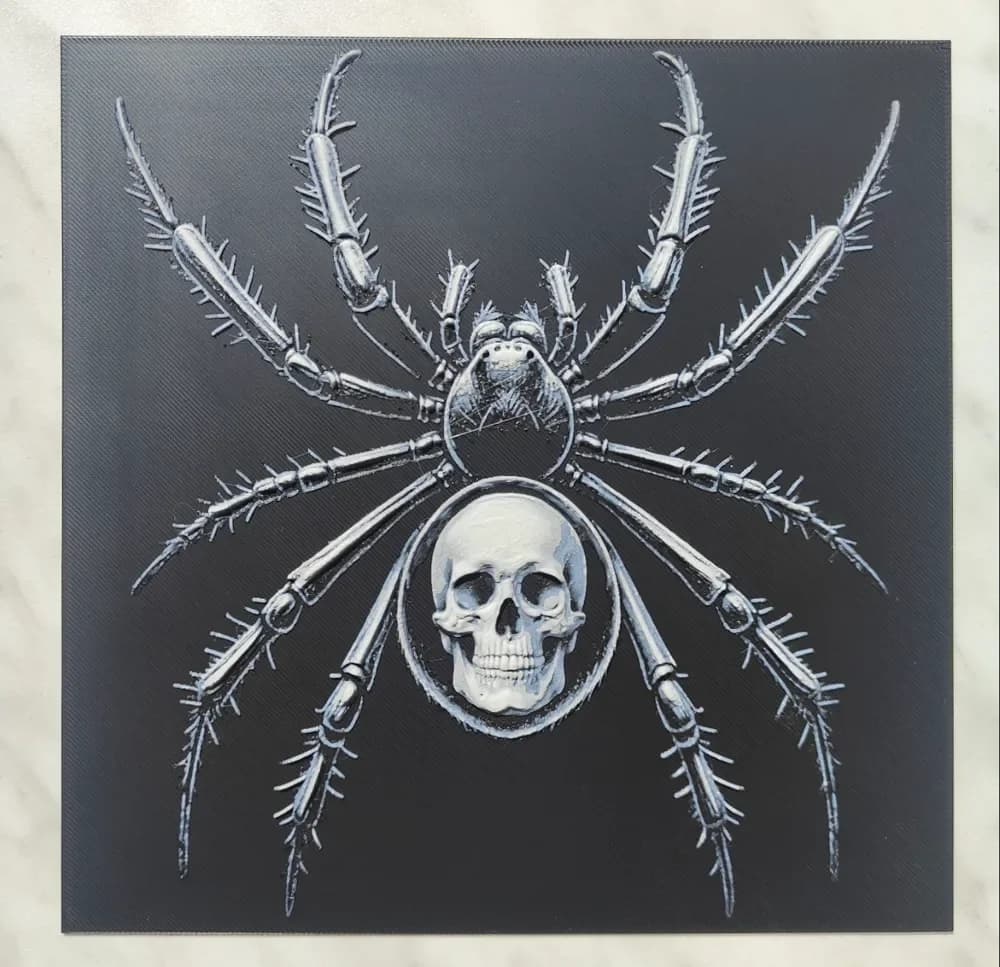 HueForge model: Skull spider - Hueforge by BeaN