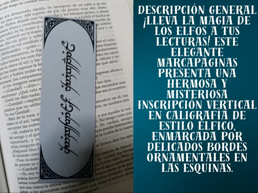 Elven Script Bookmark by FYTY112 HueForge model: Elven Script Bookmark by FYTY112