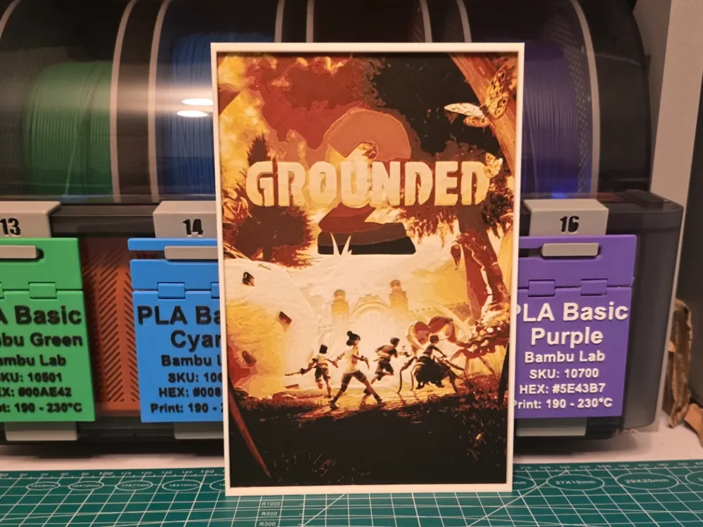 Grounded 2 Game Poster - Hueforge Art by Lumpy3D HueForge model: Grounded 2 Game Poster - Hueforge Art by Lumpy3D