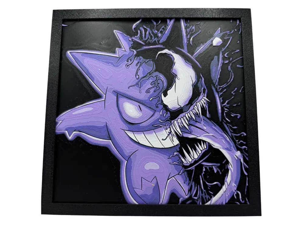 Gengar - Venomized! by Canadian Gamer HueForge model: Gengar - Venomized! by Canadian Gamer