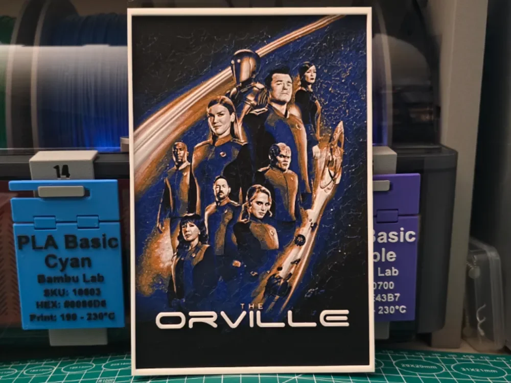 HueForge model: The Orville Poster - Hueforge Art by Lumpy3D